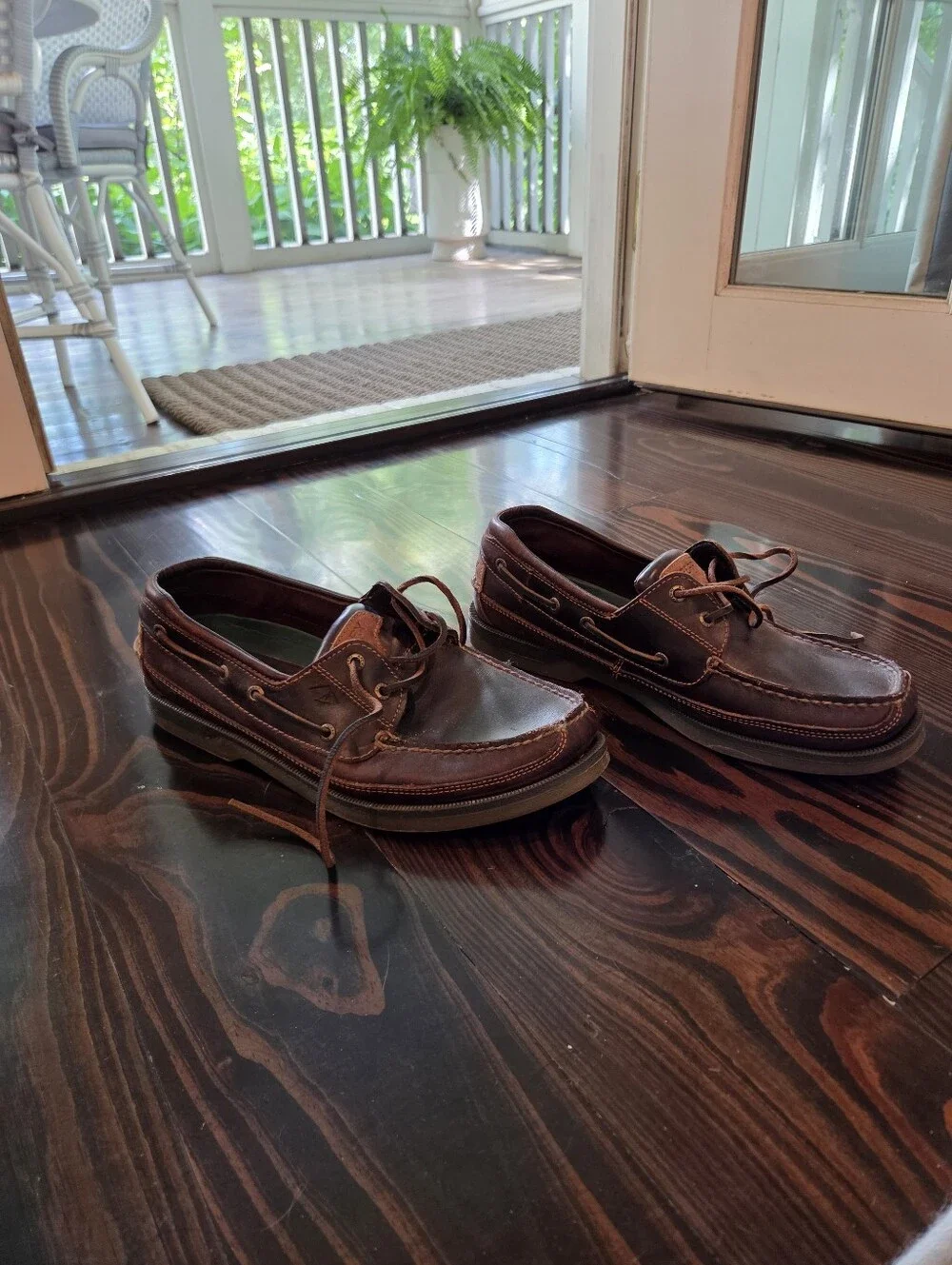 Sperry Men's Brown Leather Boat Shoes